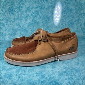 Sperry Top Sider Men’s Brown Low Top Casual Leather Deck Shoes Shoes Size 12